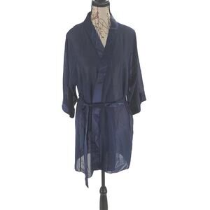 Lise Charmel women's sheer dressing gown/robe blue Size Small French Luxury